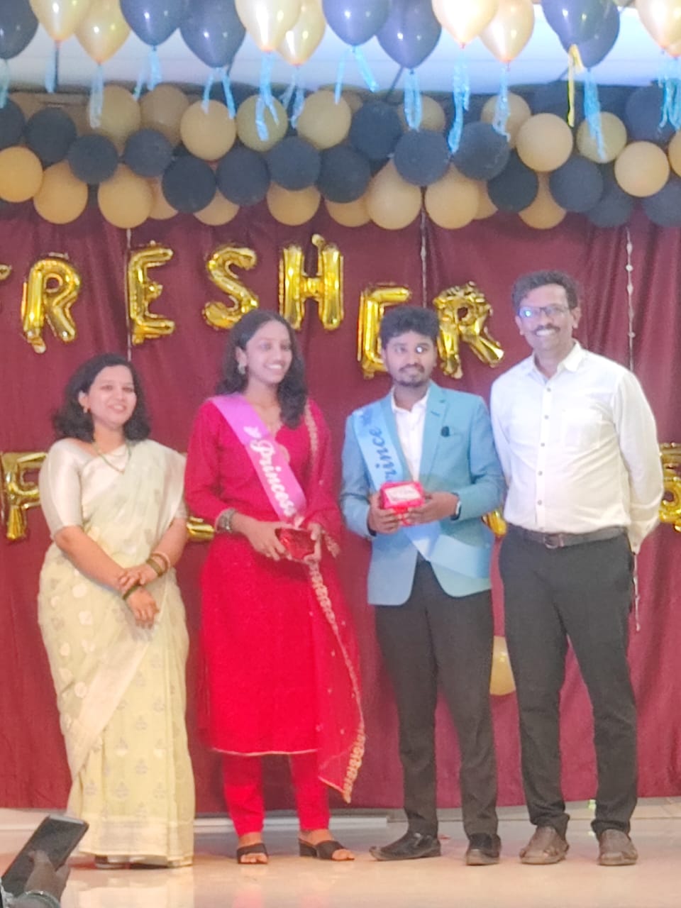celebration of freshers day fot the 25-26 BAMS BATCH 16 DEC 25